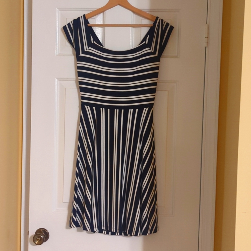 Talbot's striped dress